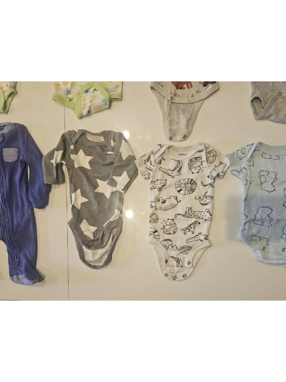 Newborn Carter's Gerber Modern Moments Body Suits Sleeper One Piece Boys 12...